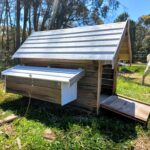 large wooden duck house